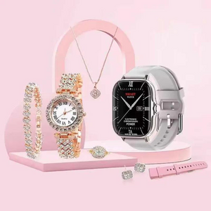 5- in -1 smart watch with jewellery set