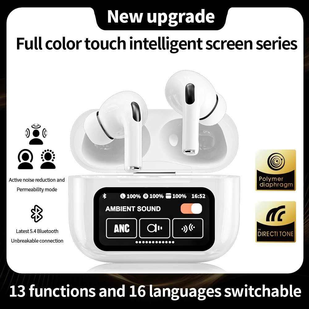 a9 pro screen display earbuds