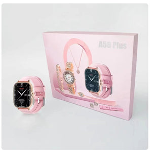 5- in -1 smart watch with jewellery set