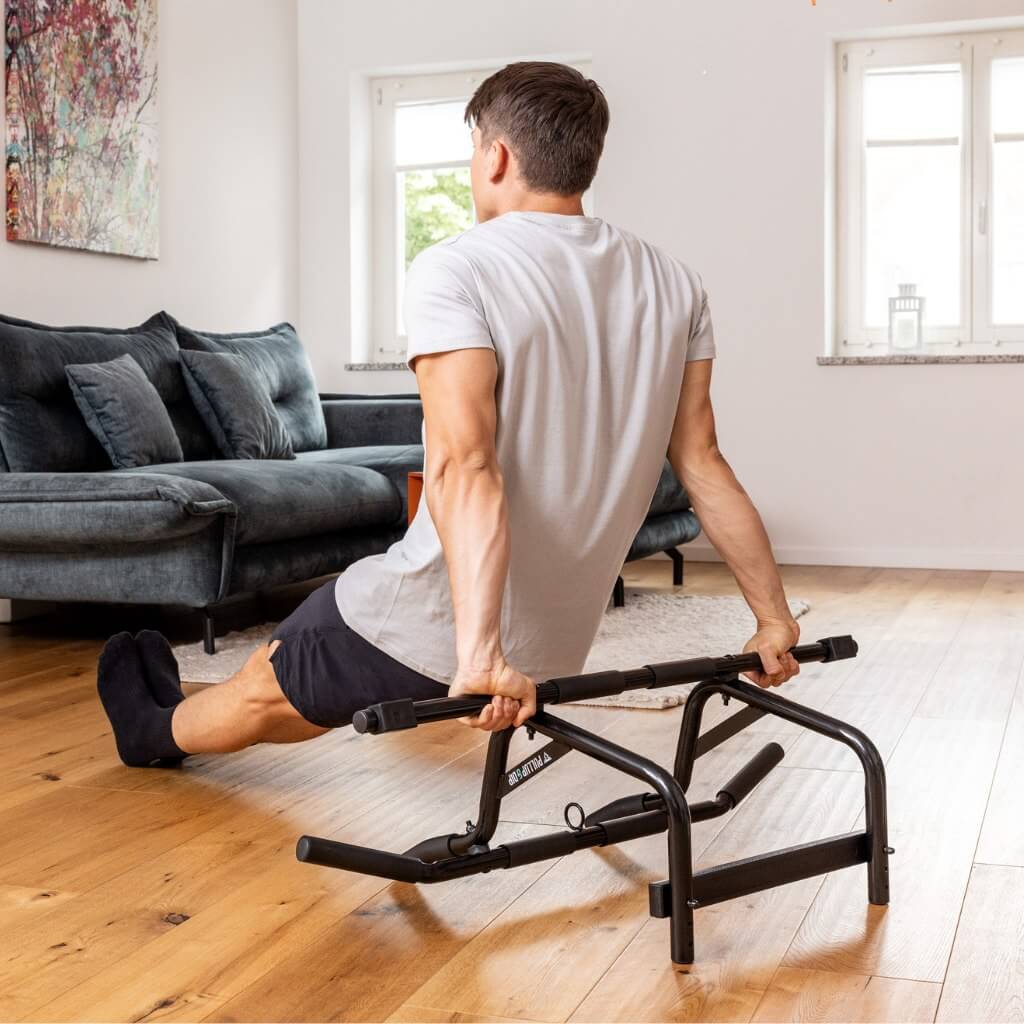 stable door pull-up bar for secure hanging