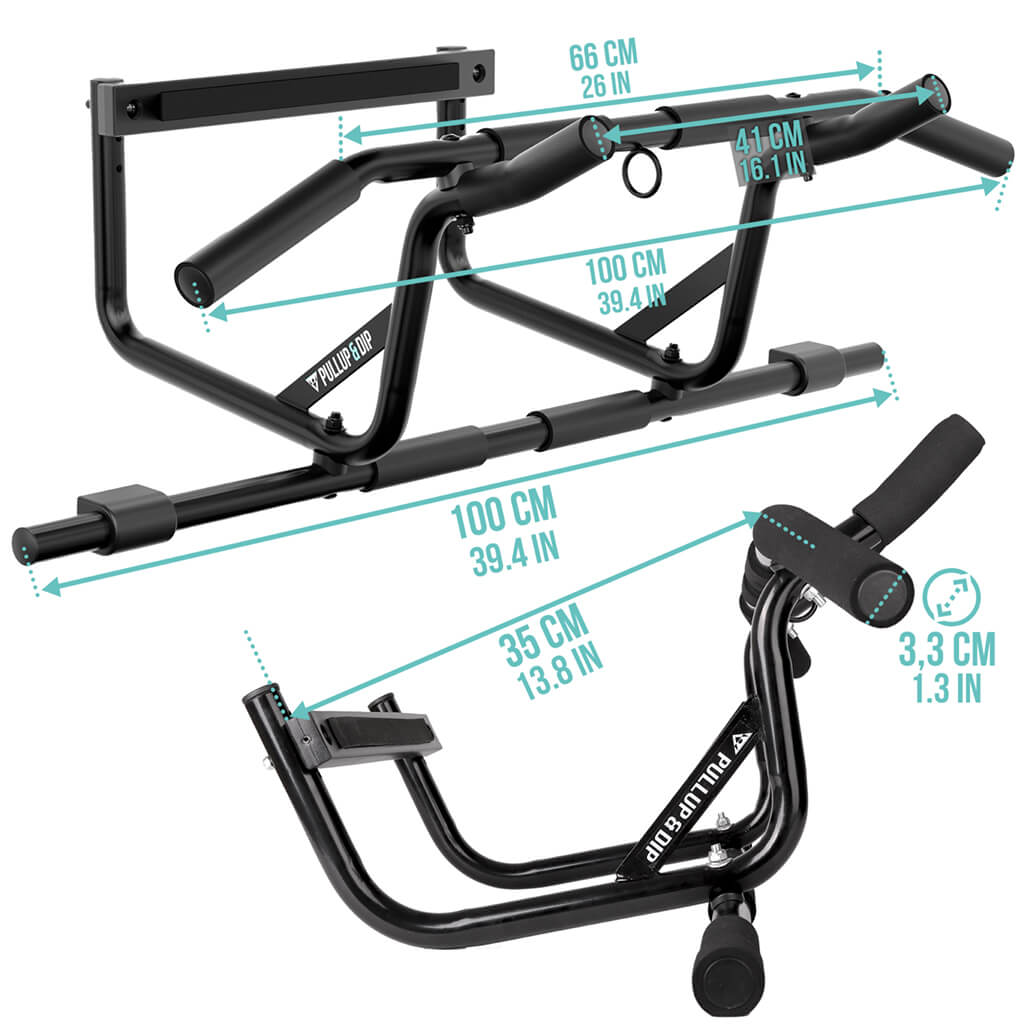 stable door pull-up bar for secure hanging